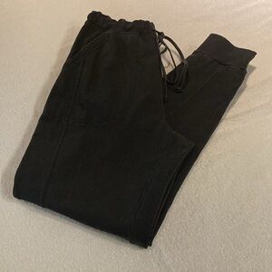 Anthropologie daily practice dark, gray joggers/sweatpants, size extra small